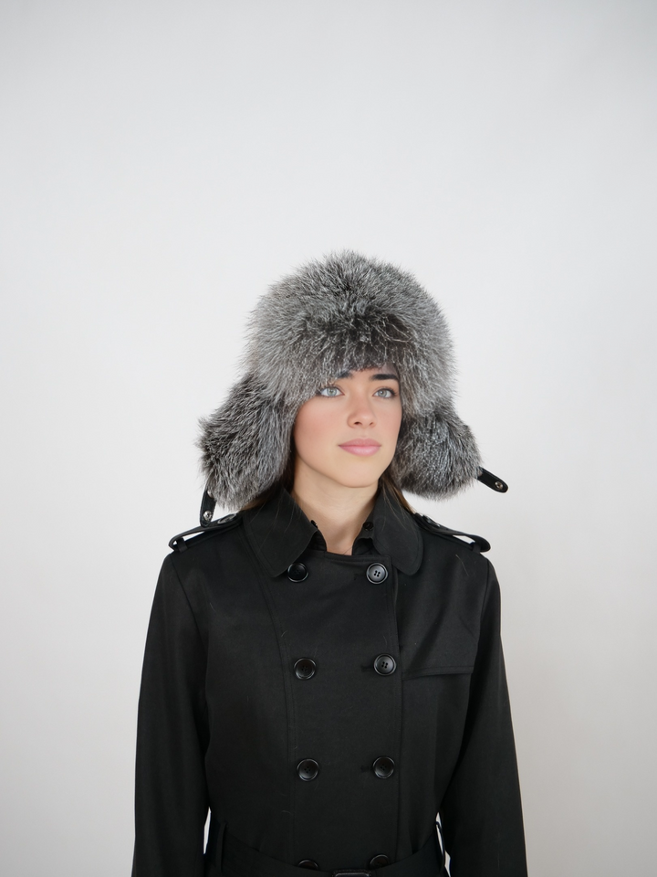 202 Fox Trapper Hat - Fox - Accessoires - noir