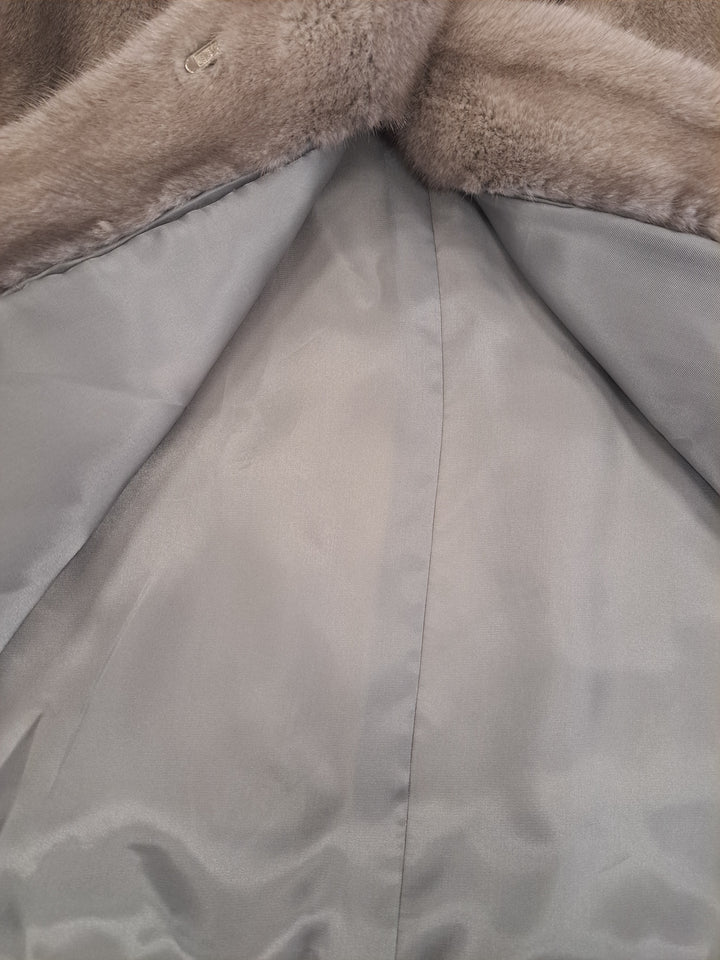 Irene, 65 cm. - Collar - Mink - Women - Silver Blue