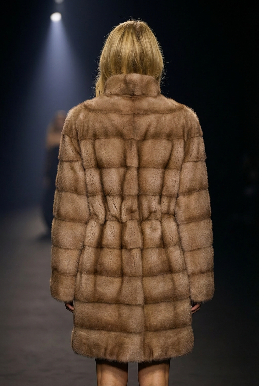 Rosenkranz, 85 cm. - Kragen - Nerz - Damen - Pastell