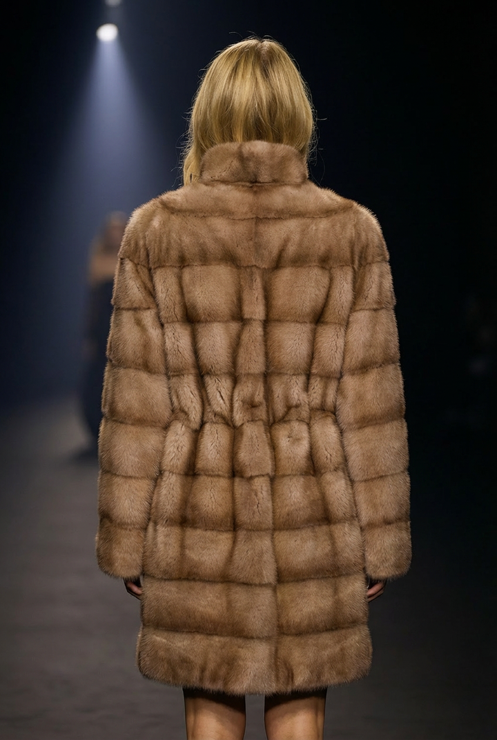 Rosenkranz, 85 cm. - Kragen - Nerz - Damen - Pastell