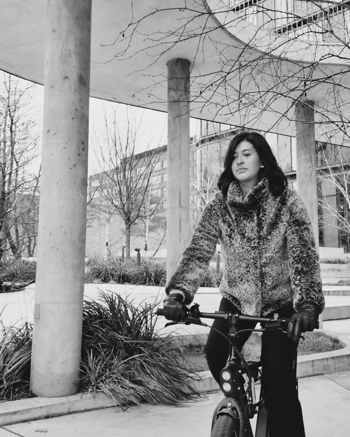 Irbid, 63 cm. - Krave - La Coon Lamme pels jakke - Kvinder - Mørkebrun