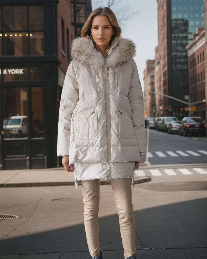 Michelle 2, 90 cm. - Hood - Down - Femmes - Off White