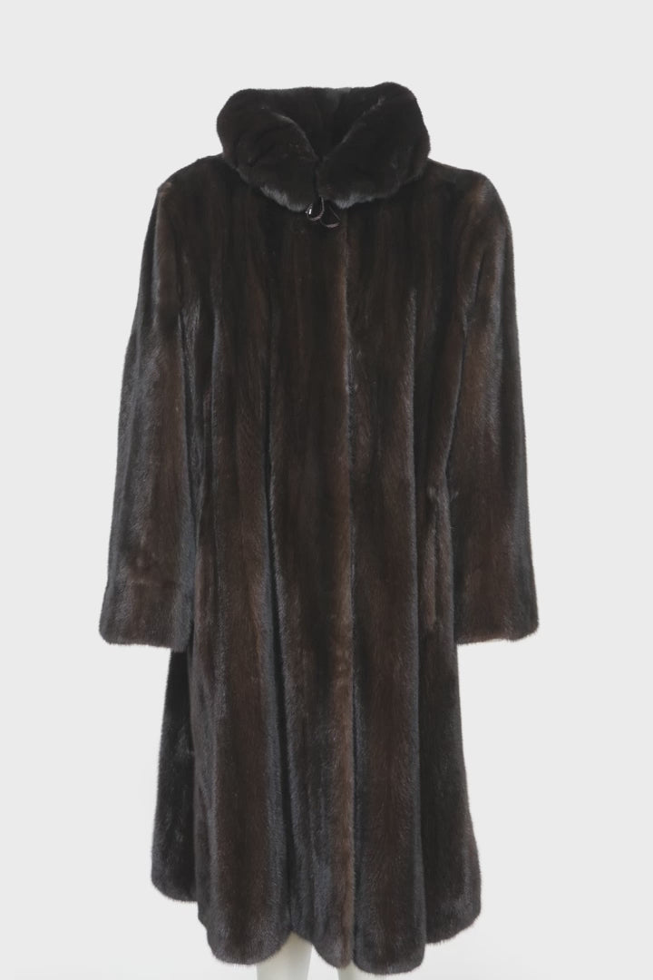 Alina, 110 cm. - Mink Let Out - Kvinder - Mahogni