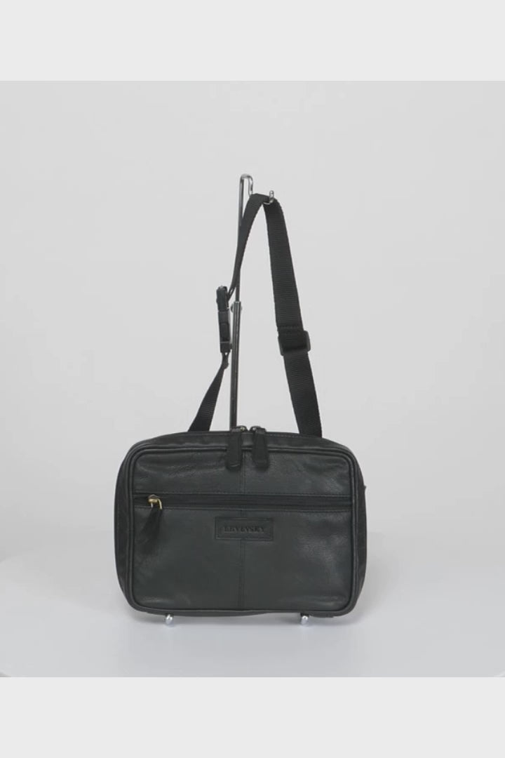 MI-011 HIP BAG - Cuir de chèvre - Accessoires - noir