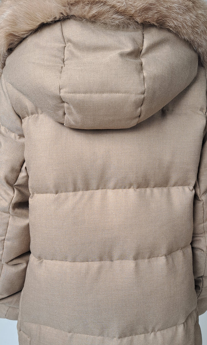 Jadabi, 90 cm. - Capuche - Doudoune - Femme - Camel