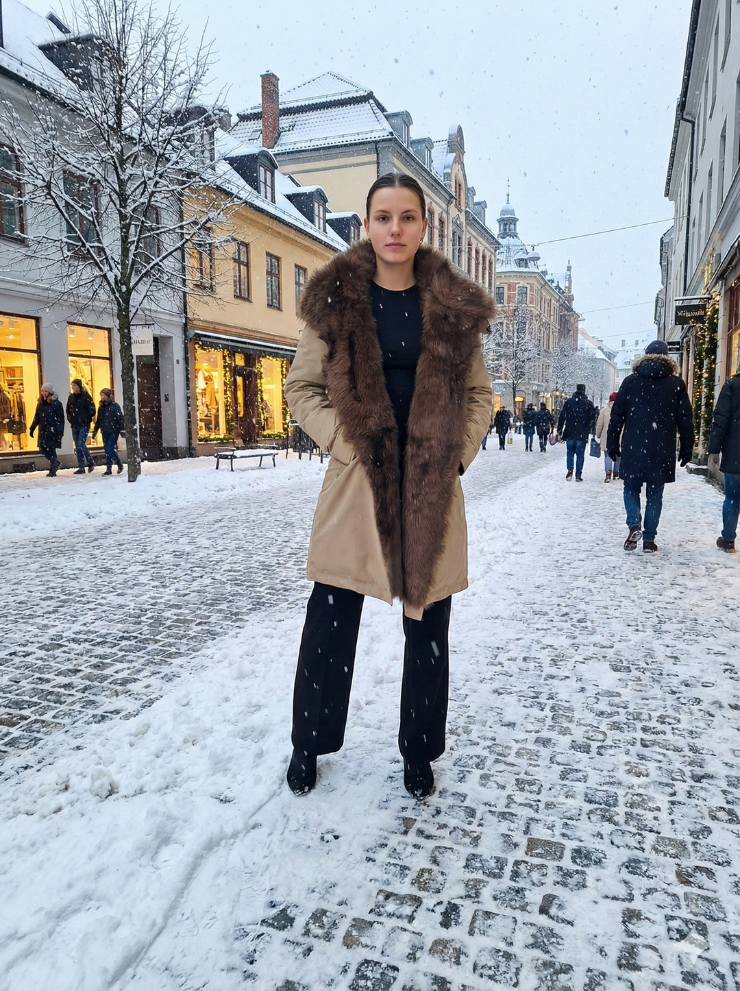 Ivana, 97 cm. - Textil - Dam - Off White