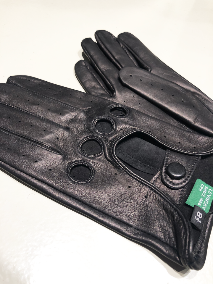 2643 Driving Glove - Lamb Slink Leather -Accesories - Svart