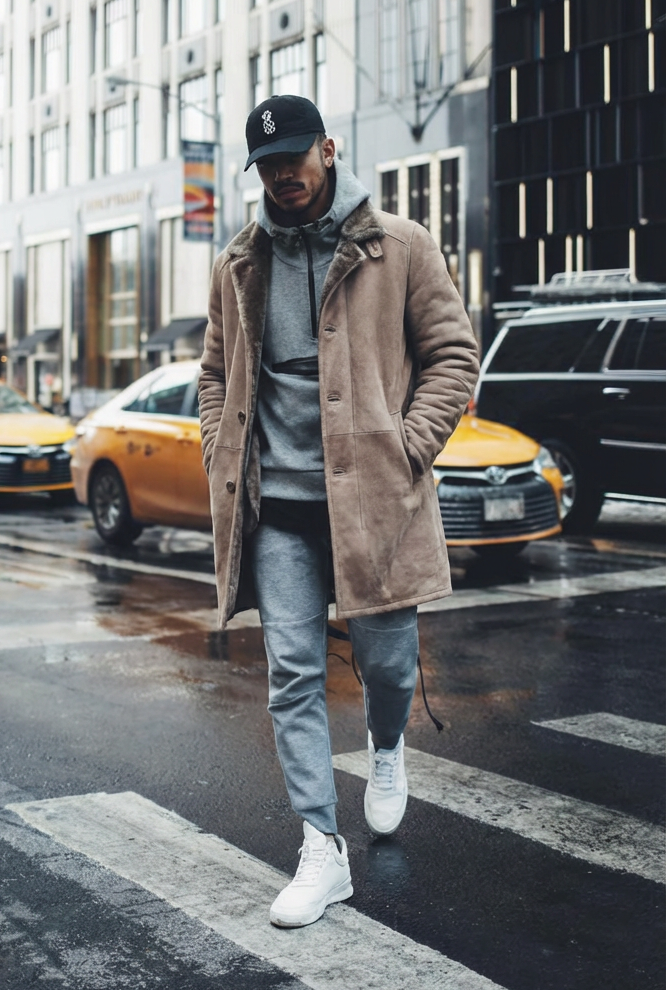 Carlo, 100 cm. - Krave - Ruskindslam - Mand - Mørk eg