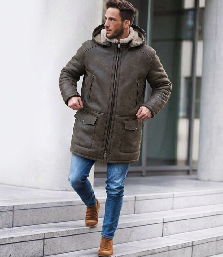 Iago, 85 cm. - Crack d'Agneau Nappa - Homme - Chameau