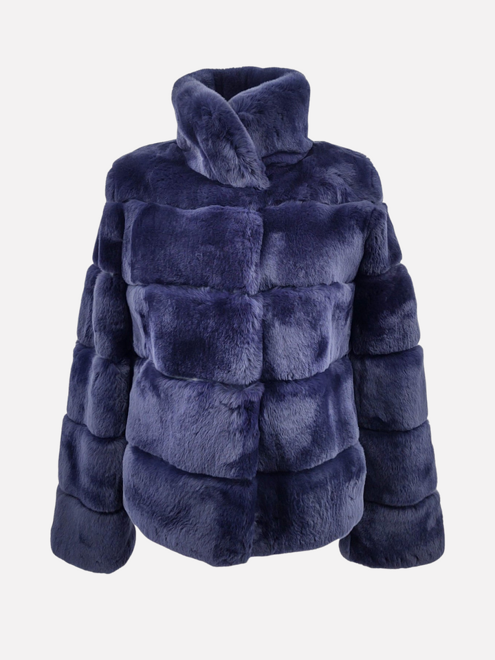 Petrovski, 60 cm. - Rex -Rabbit Jacket - Kvinner - Navy Blue