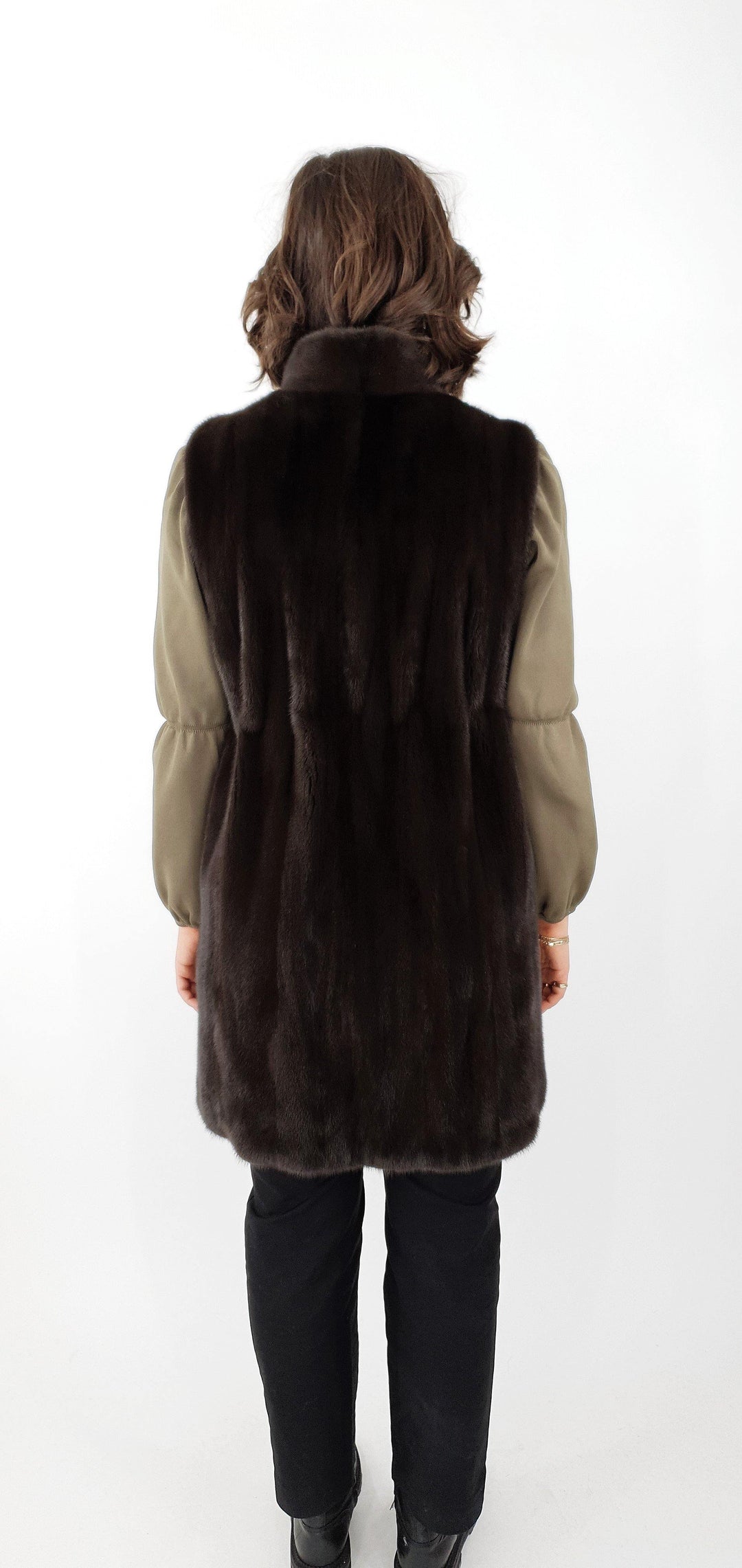 Denise West, 92 cm.  - Mink - Women - Chocolate - Mink - Women - Denise West, 92 cm.  - Mink - Women - Chocolate - Stampe Pels