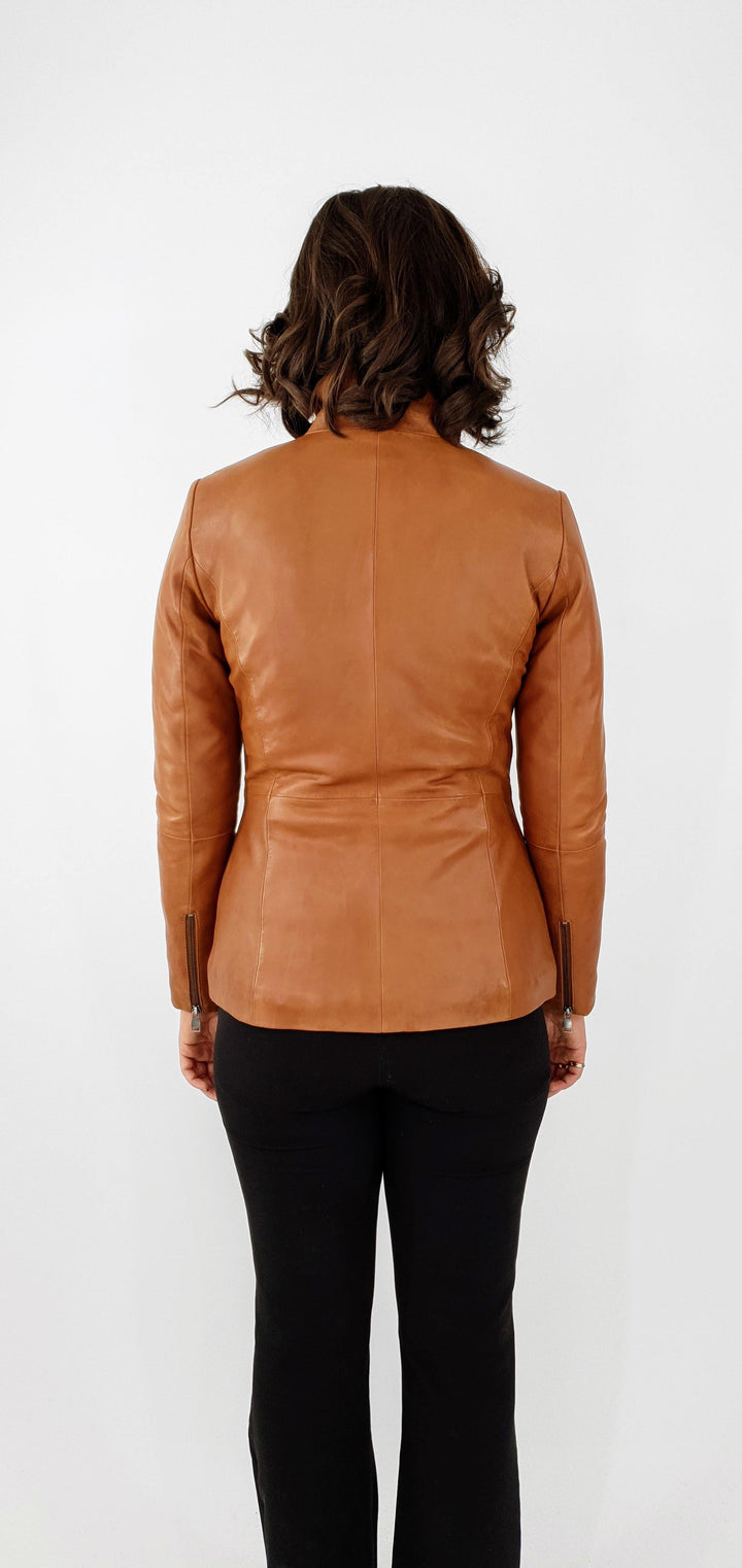 Karina - Lamb Thick Dace Leather -Women - French Tan - Lamb Thick Dace Leather -Women - Karina - Lamb Thick Dace Leather -Women - French Tan - Stampe Pels