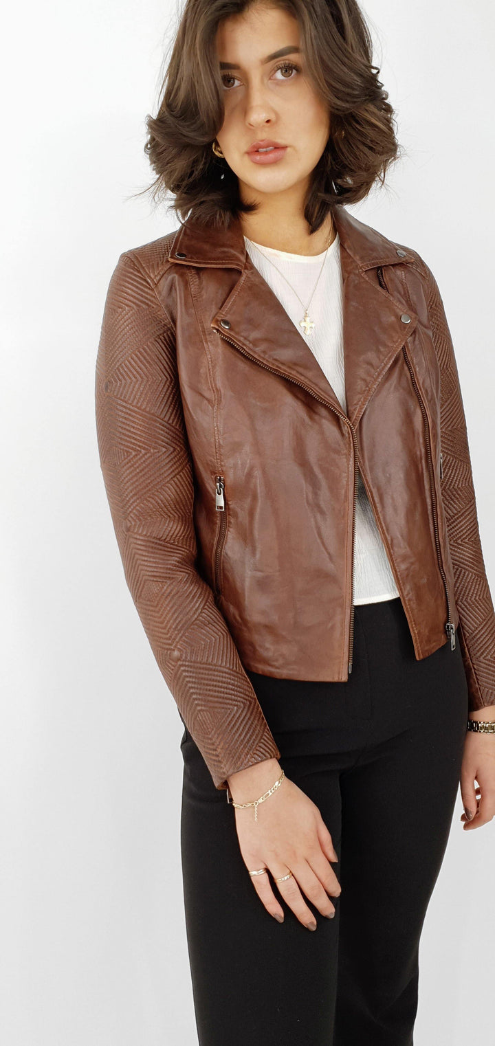 Imani - Lamb Copper Leather - Women - Brown - Lamb Copper Leather - Women - Imani - Lamb Copper Leather - Women - Brown - Stampe Pels