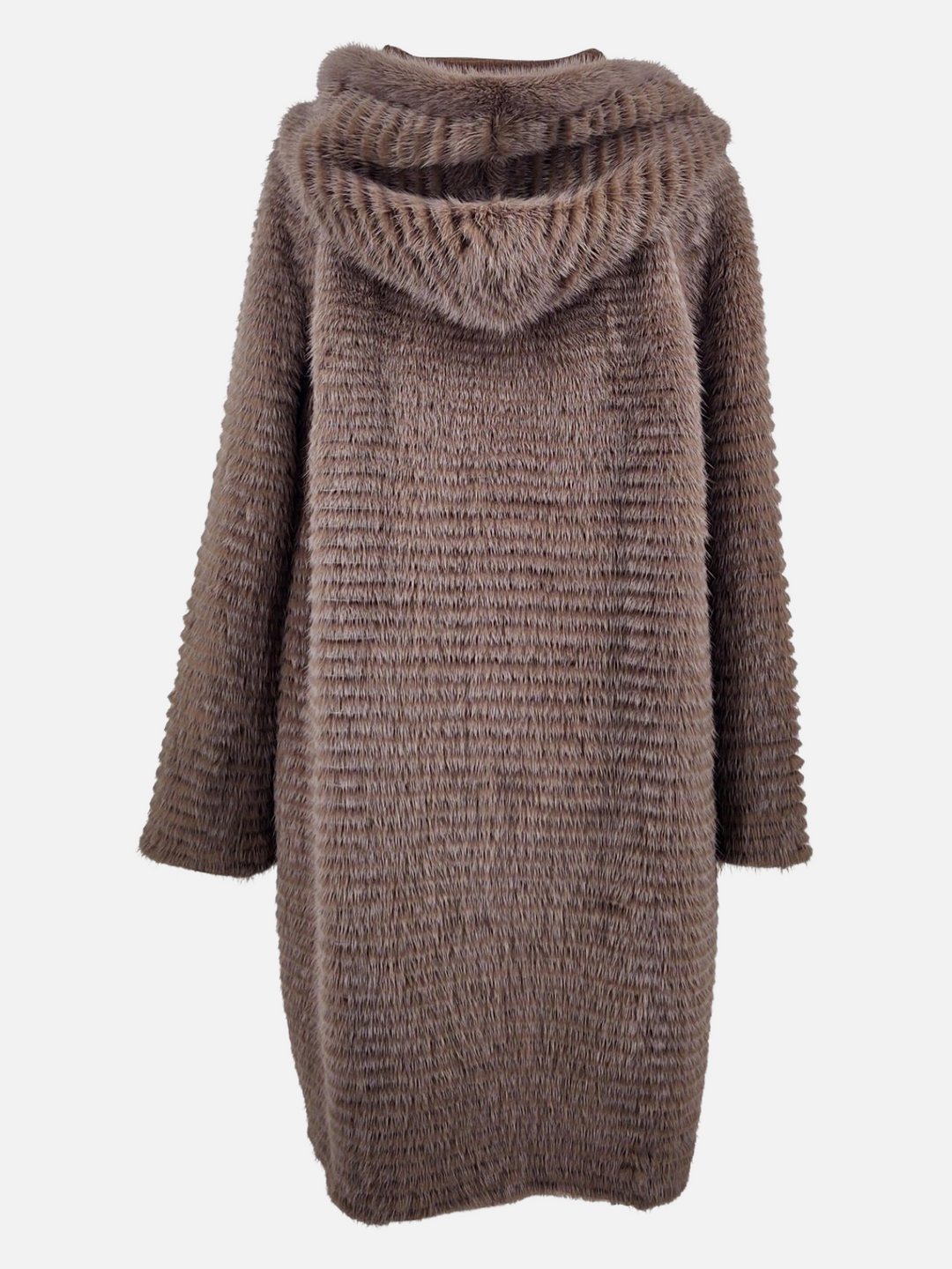 19-128 Wool, 90 cm. - Mink & Wool - Women - Coffee / Mink Pels - Levinsky - Kvinde