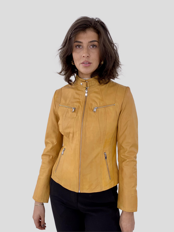 P 14-01 - Lamb Malli Leather - Femmes - vieux jaune