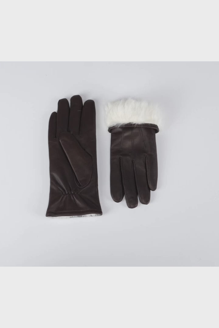 127 -W Glove - Lamb Slink Leather -Accesories - Brown