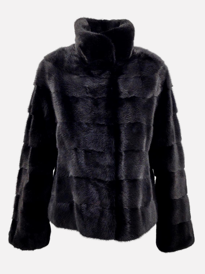 Olise, 60 cm. - Mink - Kvinder - Sort