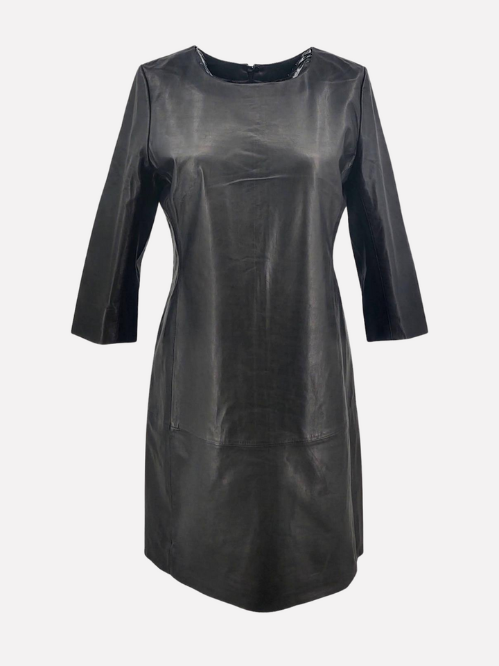 Kleid Emelia - Lammleder Malli - Damen - Schwarz