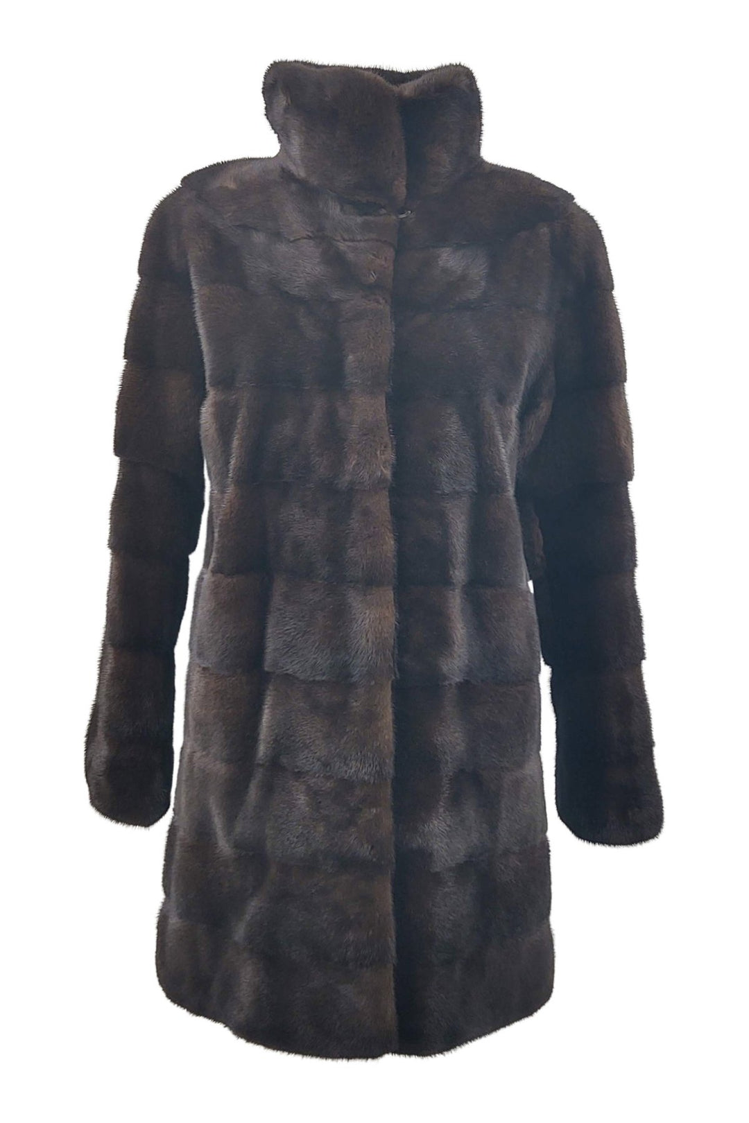 Petrovski, 85 cm. - Jacka - Krage - Mink - Dam - Mahogny