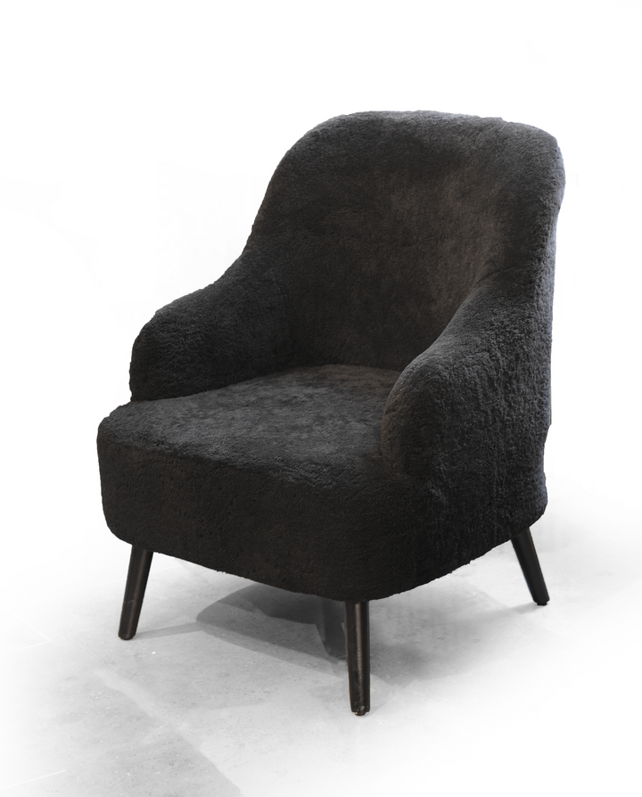 Levinsky Chair No. 2 - Curly Lamb - Accesories - Mørkebrun