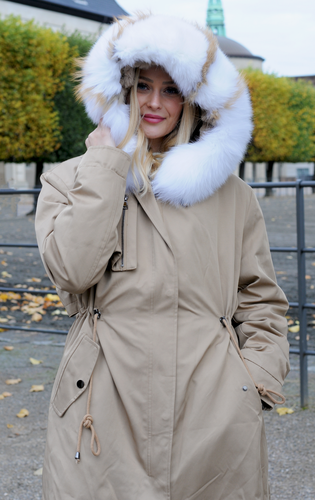 Calvi, 87 cm. - Hood - Tekstil - Kvinner - Beige