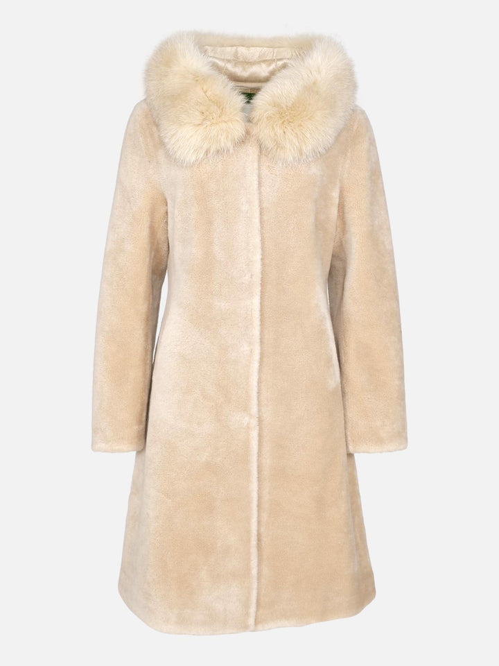 Gamal, 100 cm. - Hood - Air Wool - Kvinder - Lys kamel